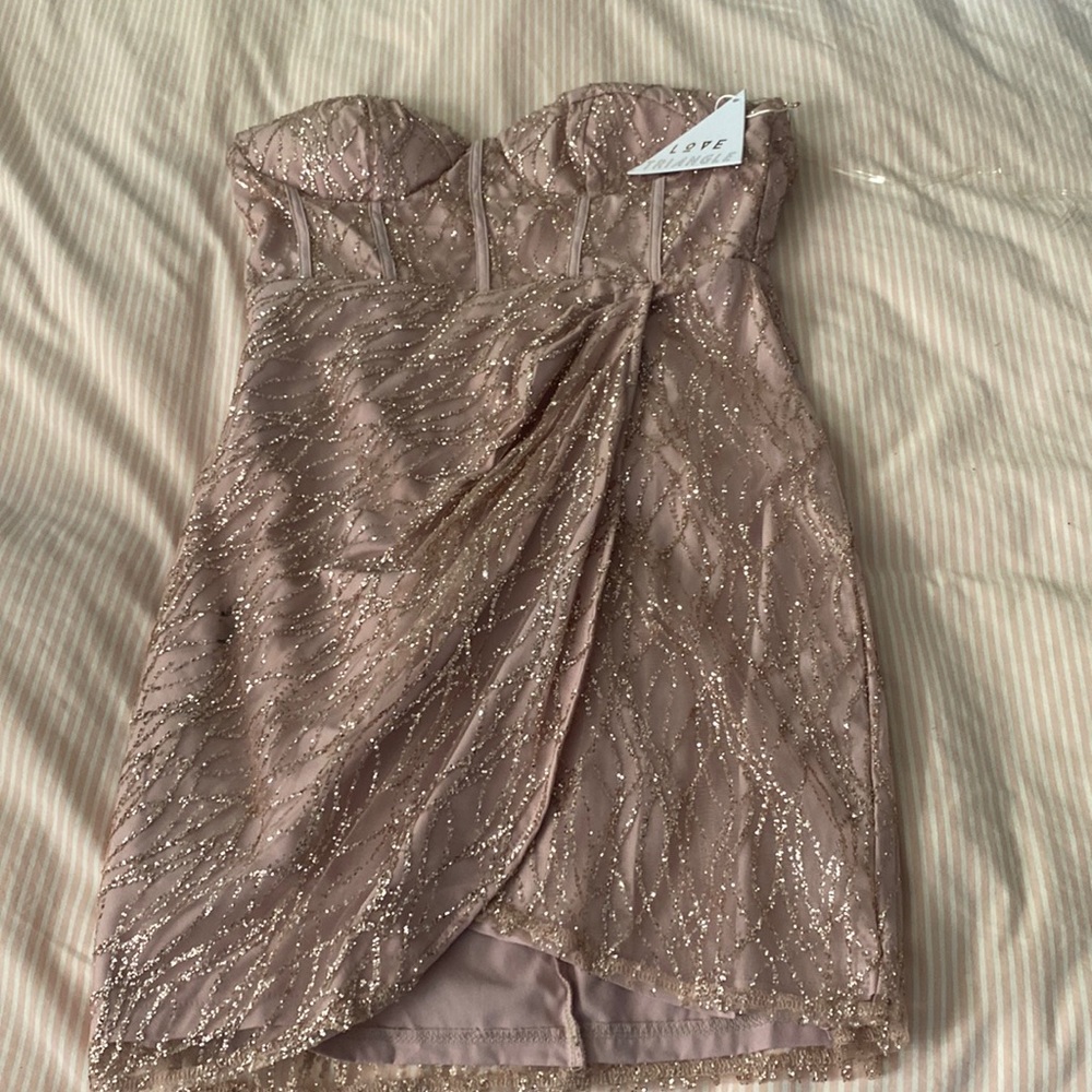 Pale pink corset dress